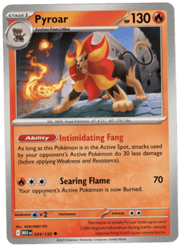 2025 Pyroar #24 Mega Evolution