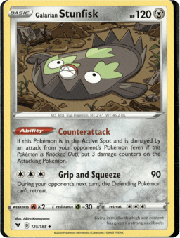 2020 Galarian Stunfisk #125 Vivid Voltage