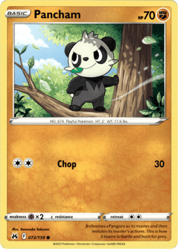 2023 Pancham #72 Crown Zenith