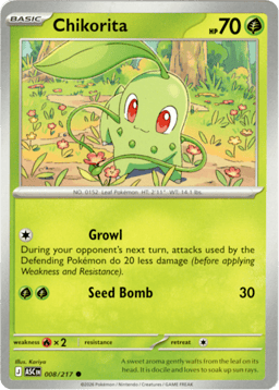 2026 Chikorita #8 Ascended Heroes