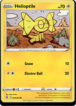 2021 Helioptile #98 Fusion Strike