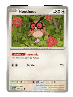 2025 Hoothoot #77 Prismatic Evolutions