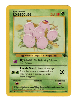 1999 Exeggcute #52 Jungle Unlimited