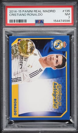 2014 Panini Real Madrid Cristiano Ronaldo #135 PSA 7 NRMT
