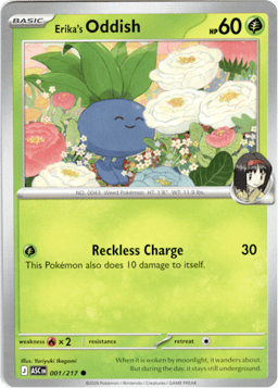 2026 Erika's Oddish #1 Ascended Heroes