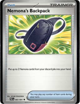 2024 Nemona's Backpack #83 Paldean Fates