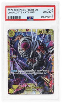 2024 One Piece the Best Premium Booster Charlotte Katakuri #OP03-123 PSA 10