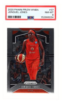 2020 Panini Prizm WNBA Jonquel Jones #37 PSA 8