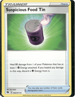2020 Suspicious Food Tin #66 Champion's Path