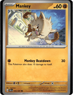 2024 Mankey #45 Paldean Fates