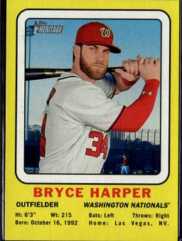2018 Bryce Harper #69CC-BH Heritage