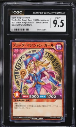 2025 Yu-Gi-Oh! Japanese Rush Duel Magic Ritual Dark Magician Girl #SD0E CGC 9.5