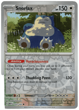 2023 Snorlax #143 151