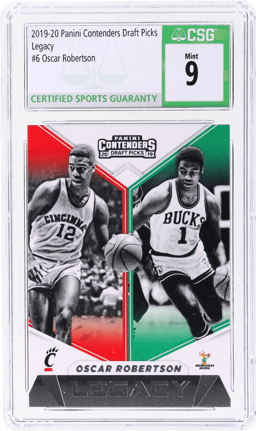 2019 Panini Contenders Draft Picks Legacy Oscar Robertson #6 CSG 9