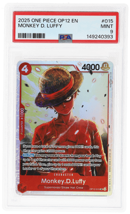 2025 One Piece Legacy of the Master Monkey D. Luffy #OP12-015 PSA 9