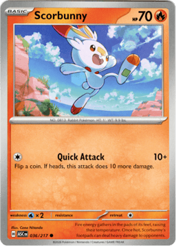 2026 Scorbunny #36 Ascended Heroes