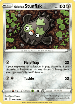 2022 Galarian Stunfisk #127 Lost Origin