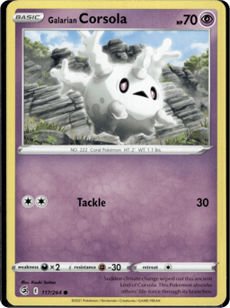 2021 Galarian Corsola #117 Fusion Strike