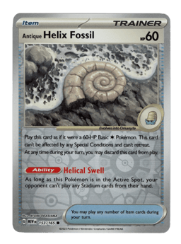 2023 Antique Helix Fossil #153 151