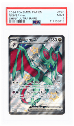 2024 Pokemon Scarlet and Violet Paldean Fates Shiny Ultra Rare Noivern Ex #220 PSA 9