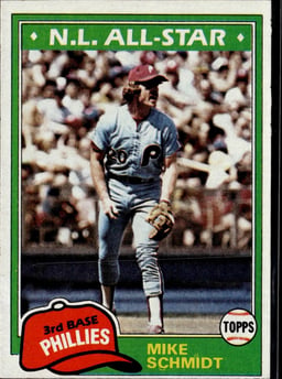 1981 Mike Schmidt #540 N.L. All-Star