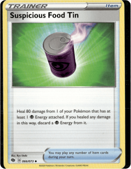2020 Suspicious Food Tin #66 Champion's Path