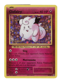 2016 Clefairy #63 Evolutions
