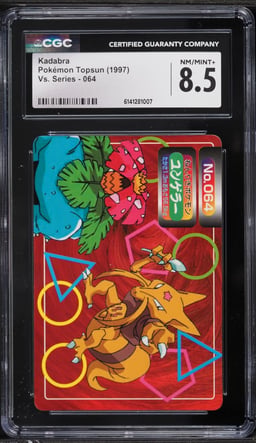 1997 Pokemon Japanese Topsun VS Series Kadabra #064 CGC 8.5 NM-MT+