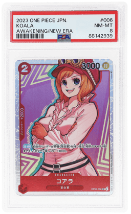 2023 One Piece Awakening of the New Era Japanese Koala #OP05006 PSA 8