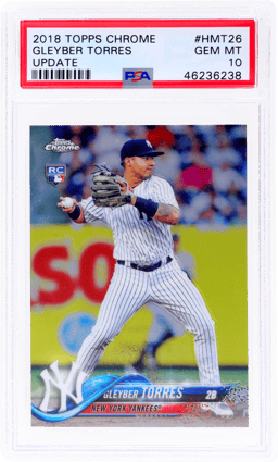 2018 Topps Chrome Update Gleyber Torres #HMT26 PSA 10