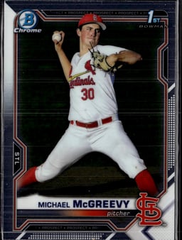 2021 Michael McGreevy #BDC-91 Chrome Prospect