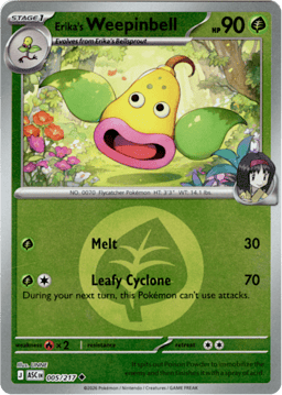 2026 Erika's Weepinbell (Energy Reverse) #5 Ascended Heroes