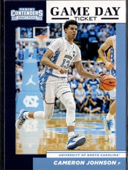 2019 Cameron Johnson #18 Contenders Draft Picks Game Day Ticket