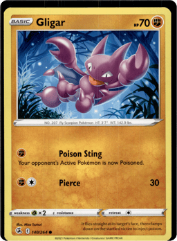 2021 Gligar #140 Fusion Strike