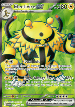 2025 Electivire ex #212 Destined Rivals