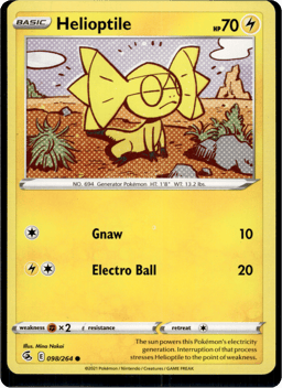 2021 Helioptile #98 Fusion Strike