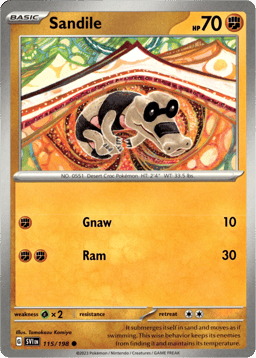 2023 Sandile #115 Scarlet & Violet