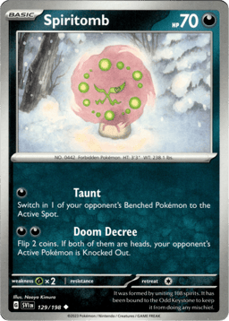 2023 Spiritomb #129 Scarlet & Violet