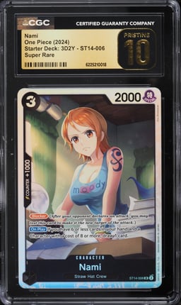 2024 One Piece Starter Deck 3D2Y SR Nami #ST14-006 CGC 10 PRISTINE