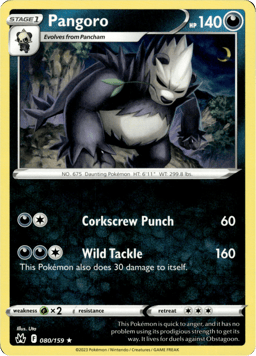 2023 Pangoro #80 Crown Zenith