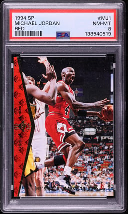 1994 SP Red Michael Jordan #MJ1 PSA 8 NM-MT