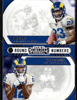 2020 Cam Akers / Van Jefferson #RN-AJ Contenders Round Numbers