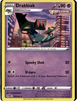 2021 Drakloak #129 Fusion Strike