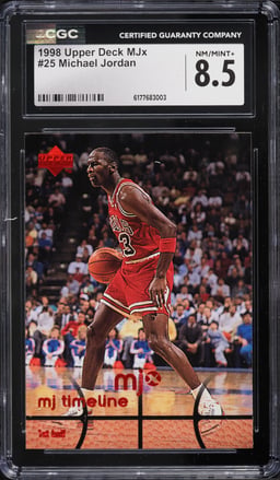 1998 Upper Deck MJx Michael Jordan #25 CGC 8.5 NM-MT+