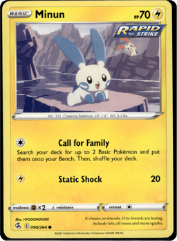 2021 Minun #90 Fusion Strike