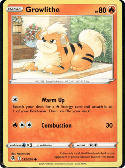 2021 Growlithe #32 Fusion Strike