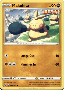 2021 Makuhita #142 Fusion Strike