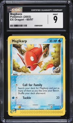 2003 Pokemon EX Dragon Magikarp #60 CGC 9 MINT