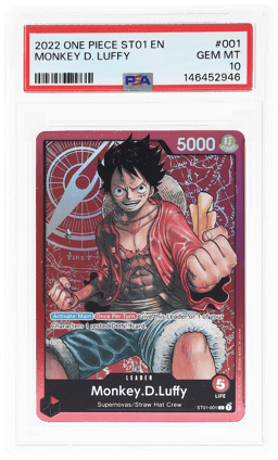 2022 One Piece Straw Hat Crew Monkey D. Luffy #ST01-001 PSA 10