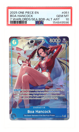 2025 One Piece Promo Seven Warlords of the Sea Binder Alternate Art Boa Hancock #OP07051 PSA 10